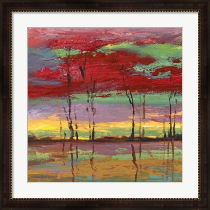 Framed Tramonto sul Bosco II Print