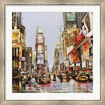 Framed Times Square Jam Print