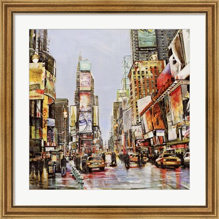 Framed Times Square Jam Print