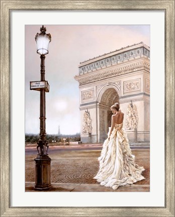 Framed Romance in Paris II Print