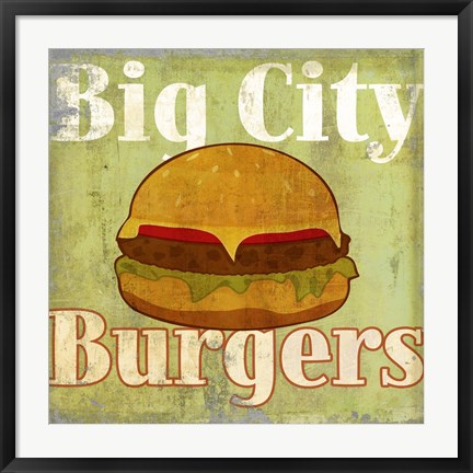 Framed Hamburger Print