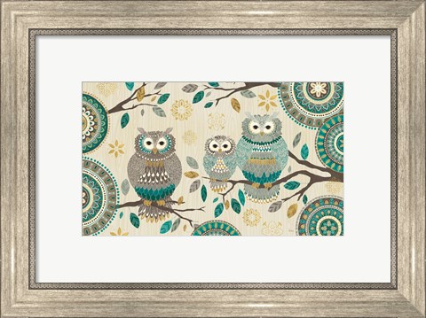 Framed Cool Feathers V Print