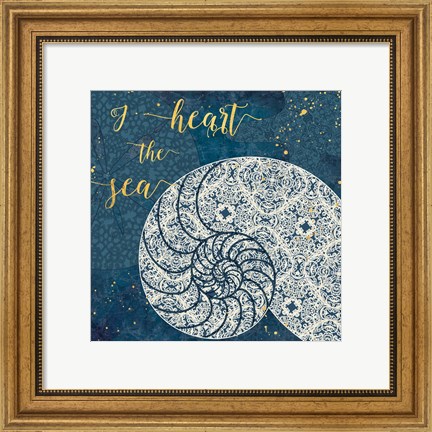 Framed Coastal Lace IV Print