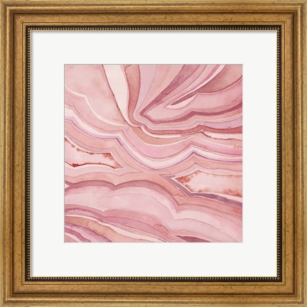 Framed Pastel Agate III Print