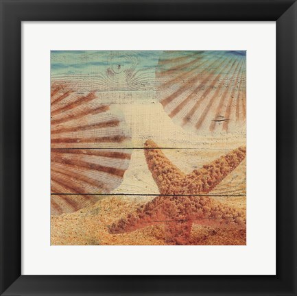 Framed On Sandy Beach II Print