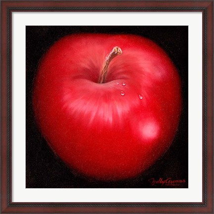 Framed Red Apple Print