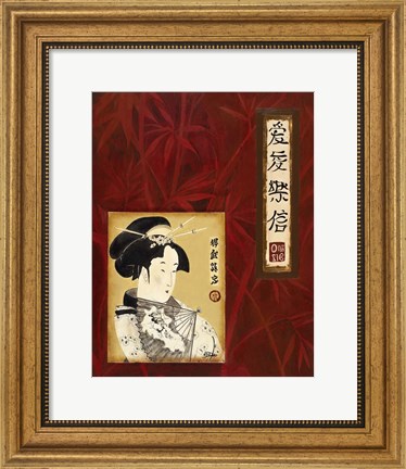 Framed Geisha I Print