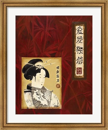 Framed Geisha I Print