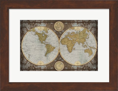 Framed World Map Print