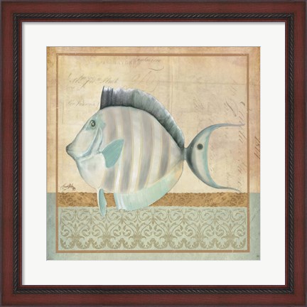 Framed Vintage Fish III Print