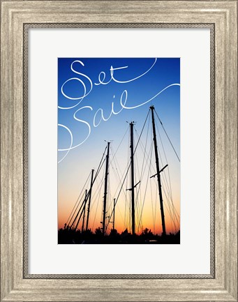 Framed Set Sail Print