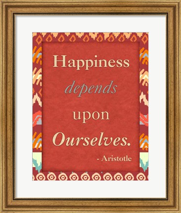 Framed Happiness Ourselves Print