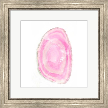 Framed Water Color Agate Square I Print