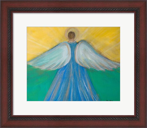 Framed Angels Wings of Enlightment Print