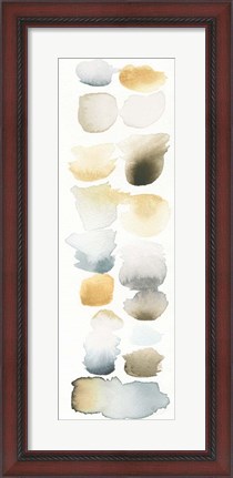 Framed Watercolor Swatch Panel Neutral II Print