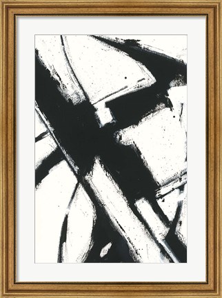 Framed Expression Abstract I White Print