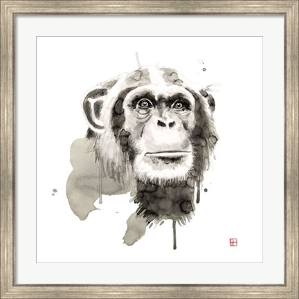 Framed Chimp Print