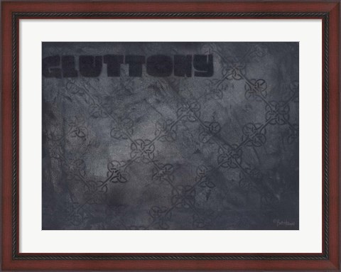 Framed Seven Deadly Sins - Gluttony Print