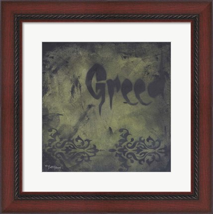 Framed Seven Deadly Sins - Greed Print