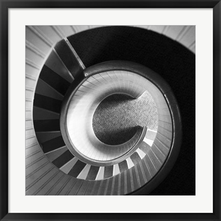 Framed Spiral Staircase No. 4 Print