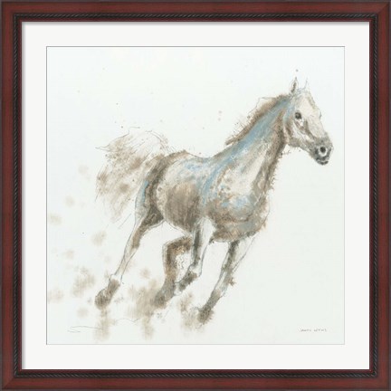 Framed Stallion I Print