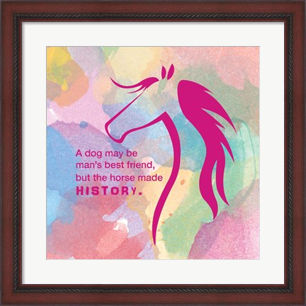 Framed Horse Quote 4 Print