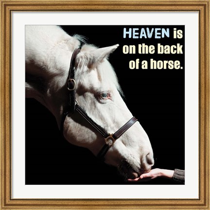 Framed Horse Quote 9 Print