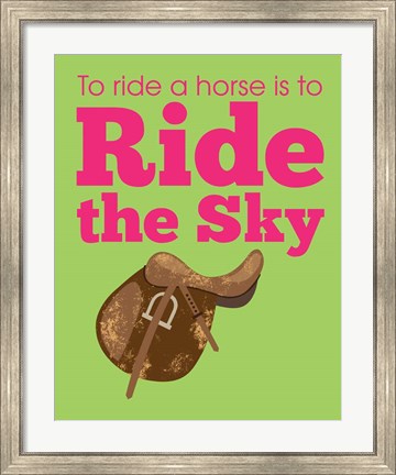 Framed Ride the Sky Print