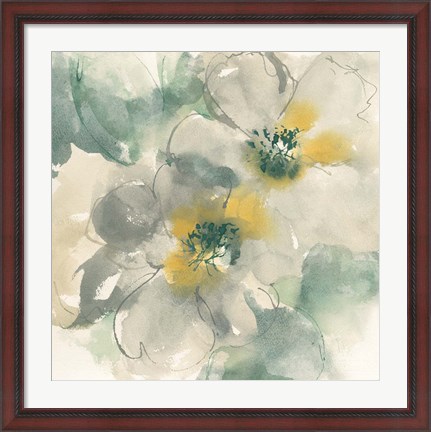 Framed Silver Quince I Print