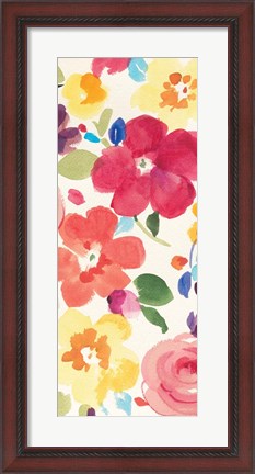 Framed Popping Florals III Print