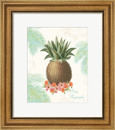 Framed Flamingo Tropicale IV Print