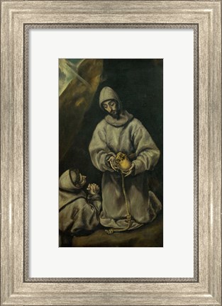 Framed Saint Francis in Meditation Print