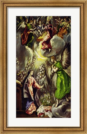 Framed Annunciation, 1570-1573 Print