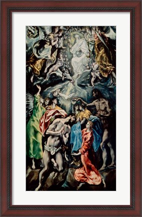 Framed Baptism of Christ Print