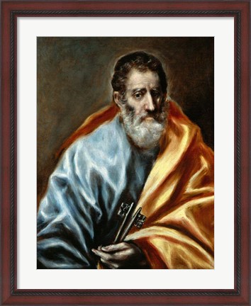 Framed Saint Peter Print