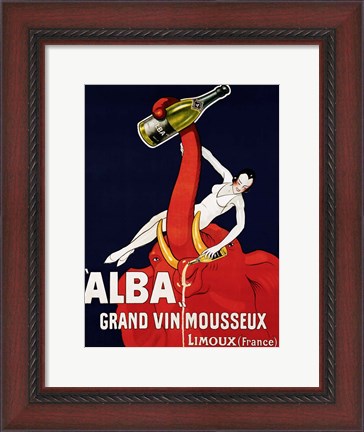 Framed &quot;&quot;Alba&quot;&quot; Grand Vin Mousseux, ca. 1928 Print