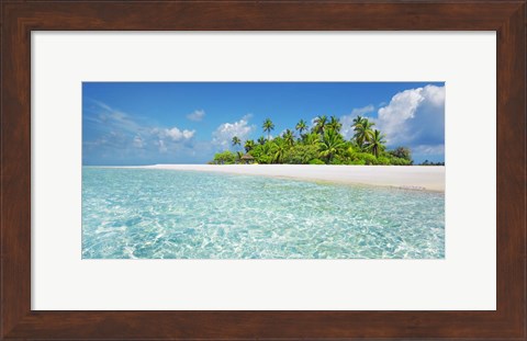 Framed Palm Island, Maldives Print