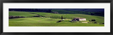 Framed villa in Tuscany Print