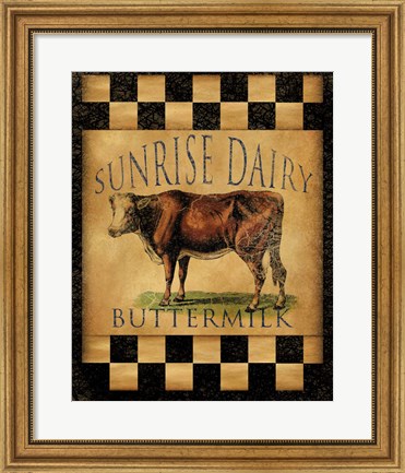 Framed Sunrise Dairy Print