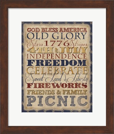 Framed Fourth of July Print