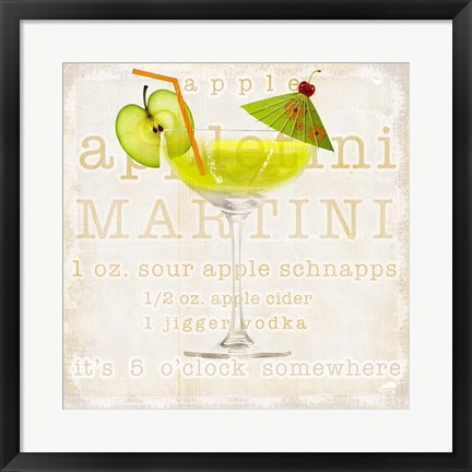 Framed Appletini Print