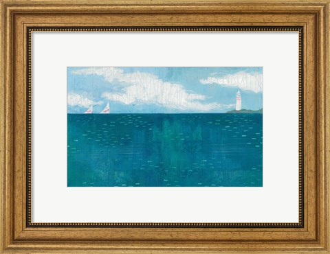 Framed Lighthouse Sail Print