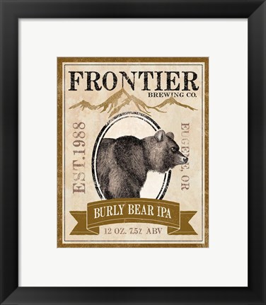 Framed Frontier Brewing IV Print