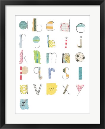 Framed Alphabet II Print