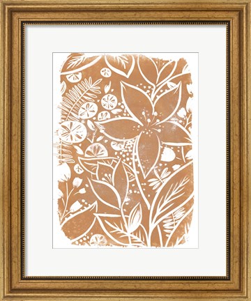 Framed Garden Batik V Print