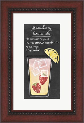 Framed Summer Drinks III Print