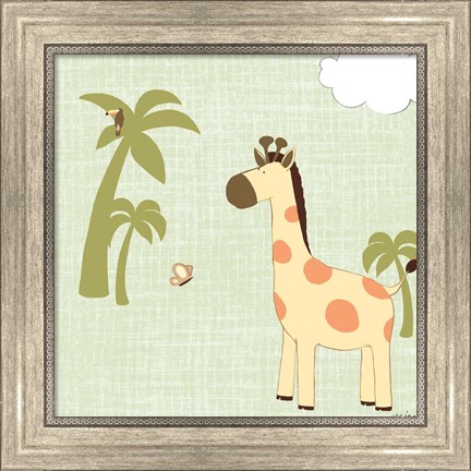 Framed Baby Jungle I Print