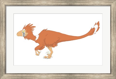 Framed Deinonychus Print