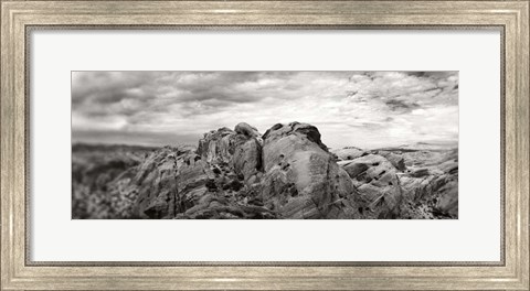 Framed Rock formations in the Valley of Fire State Park, Moapa Valley, Nevada Print