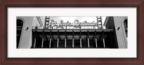 Framed Low angle view of the Busch Stadium in St. Louis, Missouri Print